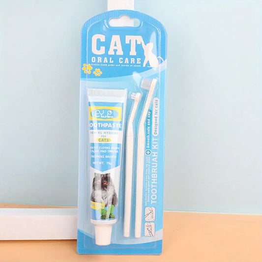 Pet Toothbrush Toothpaste Set, 360 Degree Cat Toothbrush For Pet Oral Cleaning Marsel & Co.