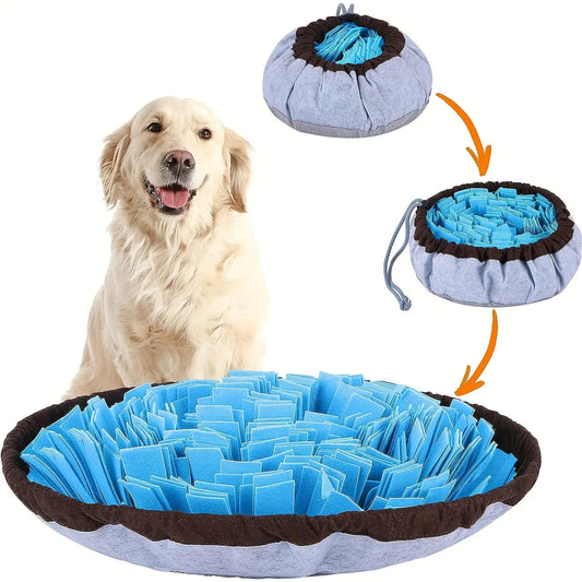 Interactive Pet Supplies - Round Shaped Sniffing Pad for Dogs - Hide Treats and Encourage Natural Foraging Instincts - Marsel & Co.