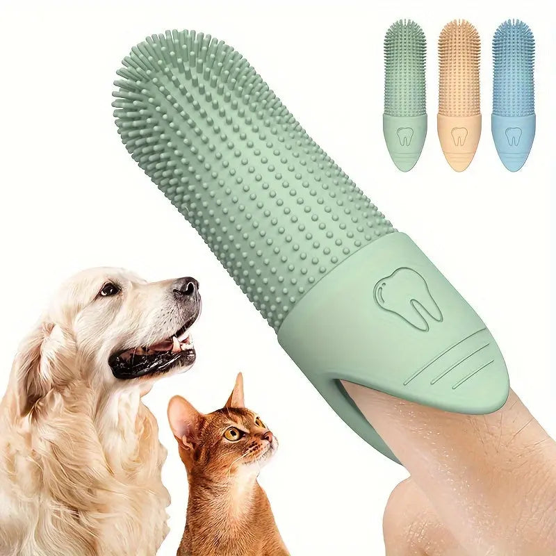 Dog Toothbrush, 360 Degree Cleaning Finger Toothbrush For Dogs, Soft Silicone Dog Finger Toothbrush For Pet Dental Care Marsel & Co.