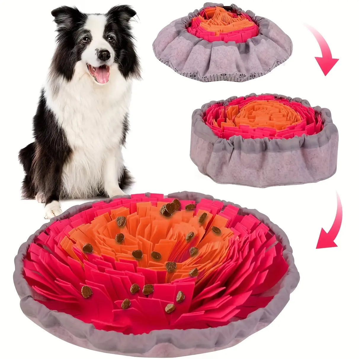 Interactive Pet Supplies - Round Shaped Sniffing Pad for Dogs - Hide Treats and Encourage Natural Foraging Instincts - Marsel & Co.