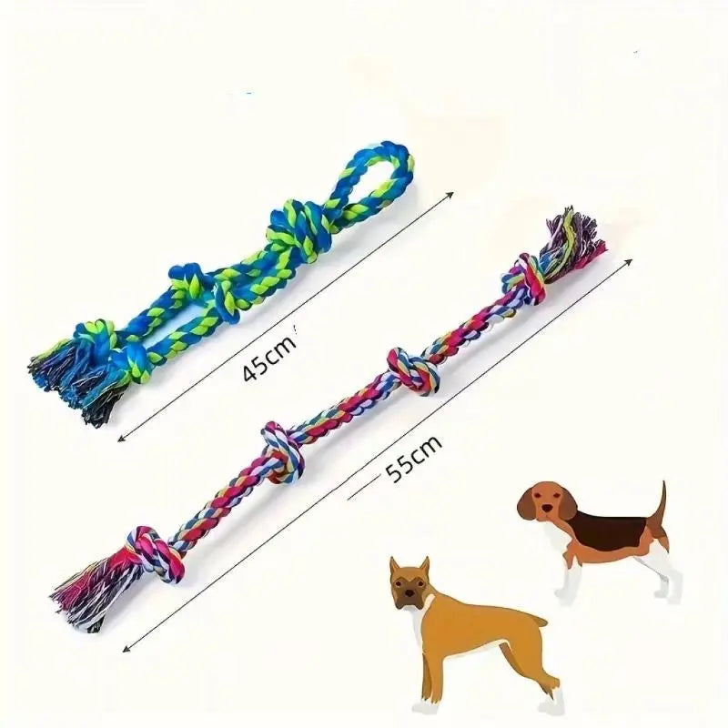 Rope Knot Dog Toys - Dental Health Chew And Interactive Toy - Marsel & Co.