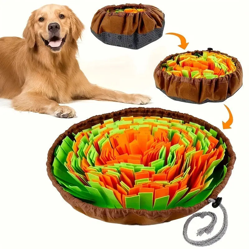 Interactive Pet Supplies - Round Shaped Sniffing Pad for Dogs - Hide Treats and Encourage Natural Foraging Instincts - Marsel & Co.