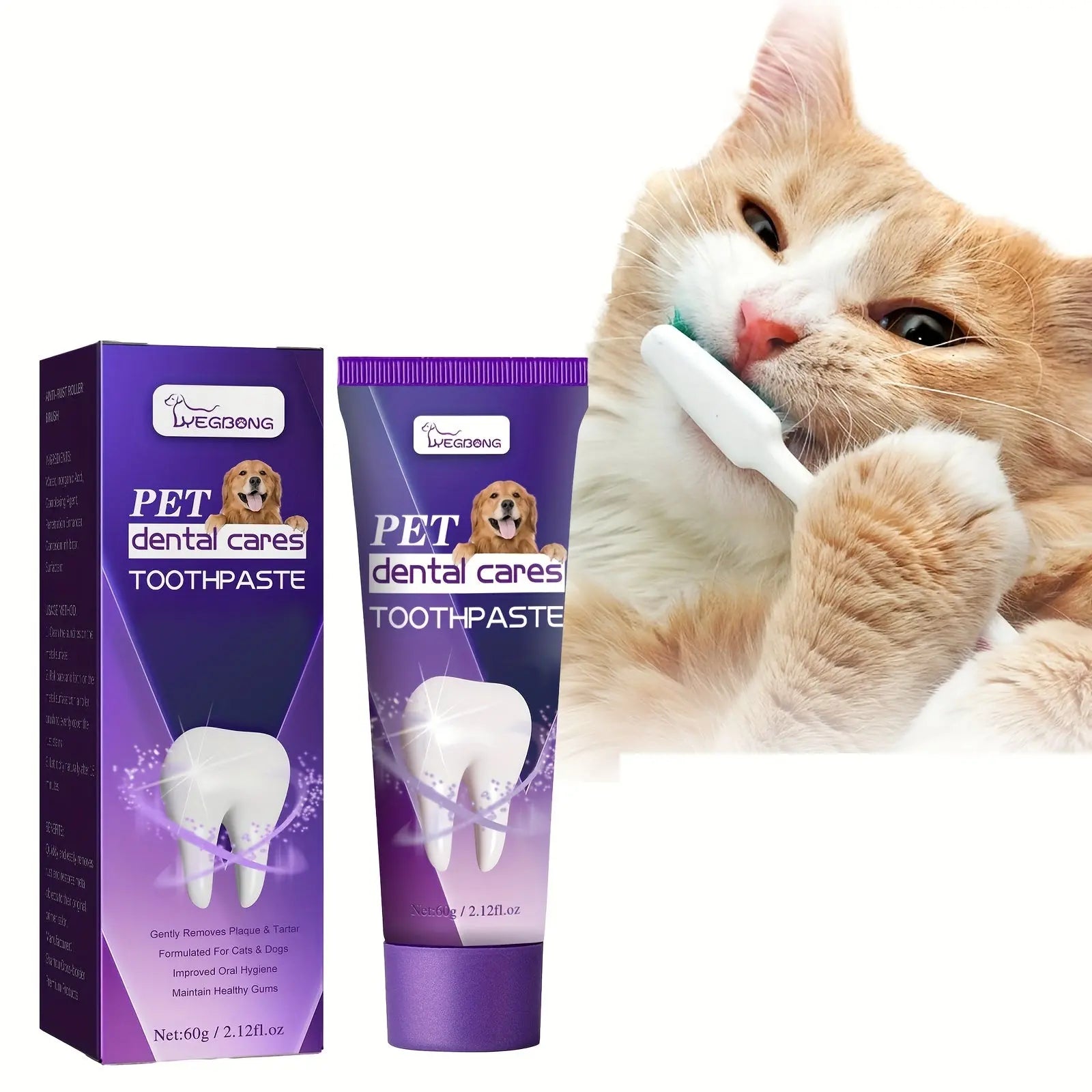 Pet Dog Toothpaste For Dog Cleaning Mouth Odor Tartar Tooth Stain Gum Care Toothpaste, Pet Dental Hygiene Kit Marsel & Co.