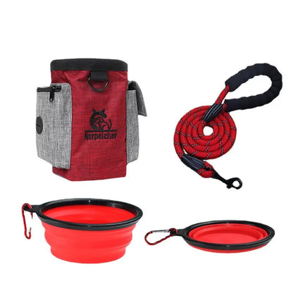 Pet Training Three-piece Set Hand Holding Rope Dog Bowl Marsel & Co.