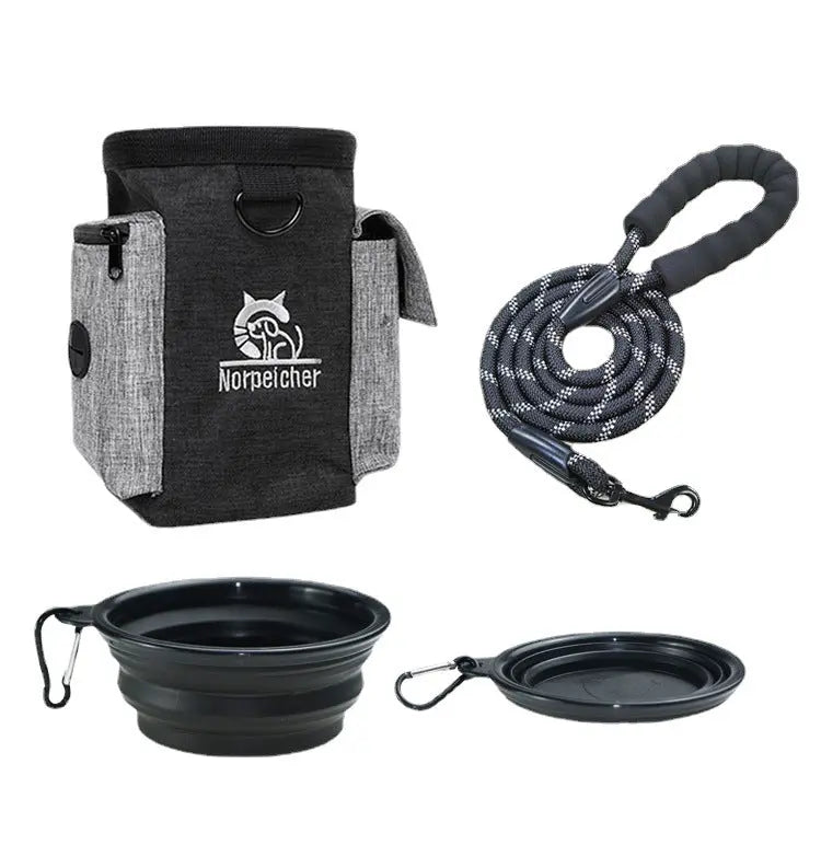 Pet Training Three-piece Set Hand Holding Rope Dog Bowl Marsel & Co.